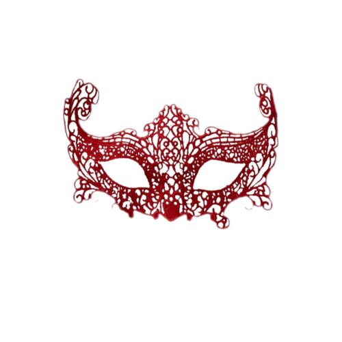Ажурна червона маска для еротичний ігор