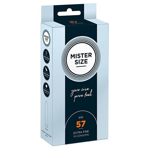 Тонкие презервативы MISTER SIZE (57 мм) 10шт.