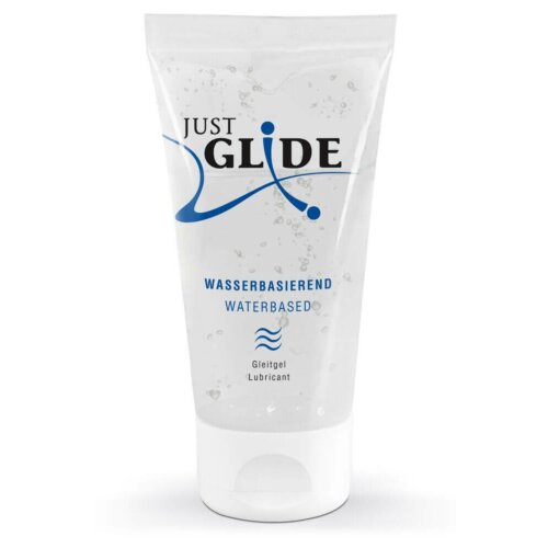 Невеликий тюбик секс змазки для чутливої шкіри Just Glide 50мл