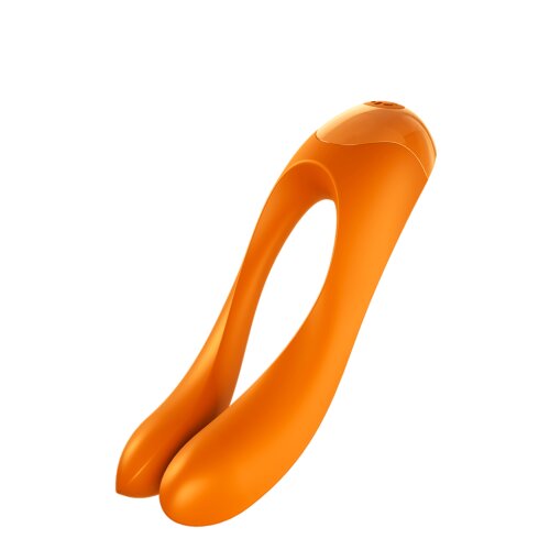 Універсальний міні вібратор Satisfyer Candy Cane помаранчевий