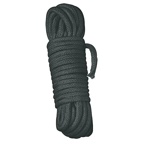 Чорна бондажна мотузка з бавовни 10м