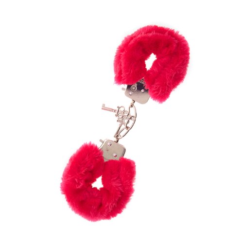 Наручники, Metal Handcuff with Plush, RED