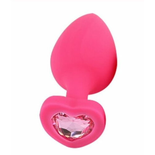 Анальна Pink Silicone Heart Light Pink, M