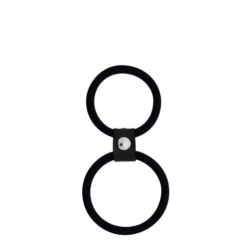 Ерекційне кільце MENZSTUFF DUAL RINGS, BLACK