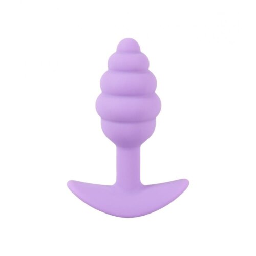 Анальна пробка рельєфна Cuties Plugs, фіолетова