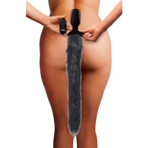 Анальна пробка хвостик із вібрацією Tailz Vibrating Anal Plug With Tail - Fox