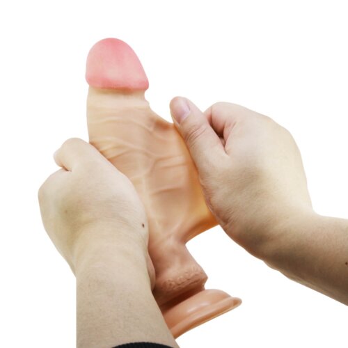 Супер-гнучкий ділдо на присосці з рухомою шкірою Creel