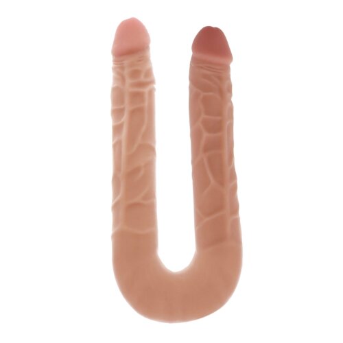 Подвійний фалоімітатор ToyJoy Double Dong, бежевий