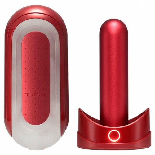 Ексклюзивний набір Мастурбатор з нагріванням FLIP 0(ZERO) RED & WARMER SET