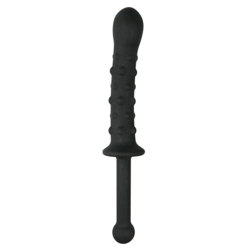 Фалоімітатор з ручкою The Handler Black, чорний, 25 см