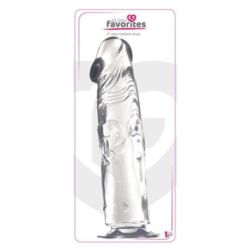 Прозорий фалоімітатор Dream Toys ALL TIME FAVORITES 9INCH CLEAR DONG