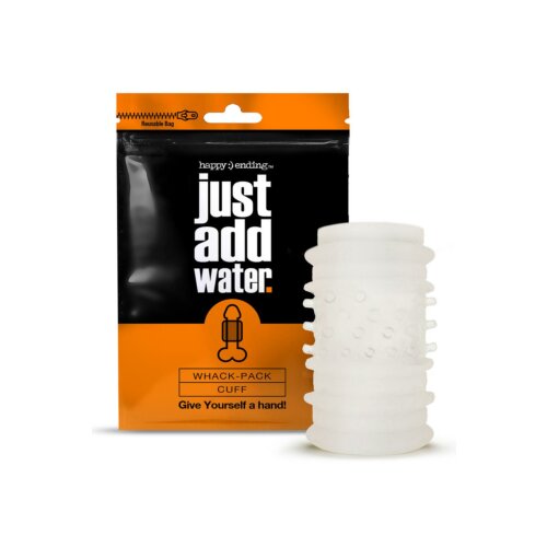 Мастурбатор рельєфний, що самозмащується Global Novelties Just Add Water Whack Pack Cuff, білий