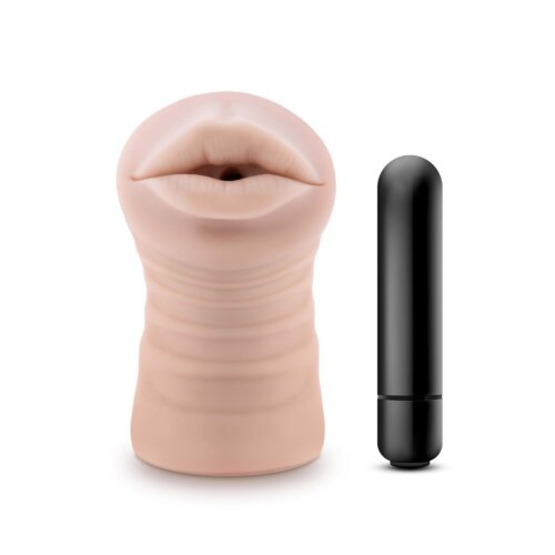 Мастурбатор Рот реалістичний Blush ENLUST NICOLE з віброкулею в комплекті