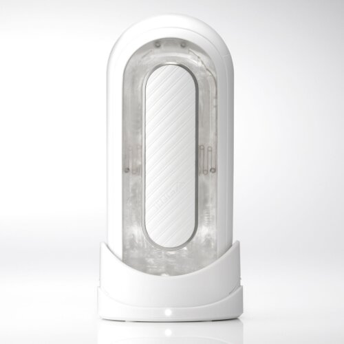 Мастурбатор із вібрацією TENGA Zero Flip Gravity білий