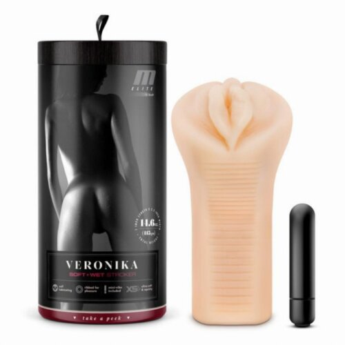 Мастурбатор з віброкулею M For Men Veronika реалістичний, 7.6 см х 16.5 см