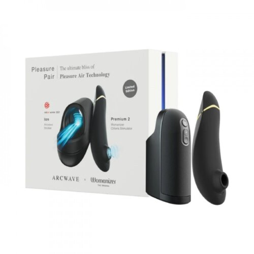 Набір для пар мастурбатор Arcwave Ion + Womanizer Premium 2 Black, Pleasure Pair, чорний