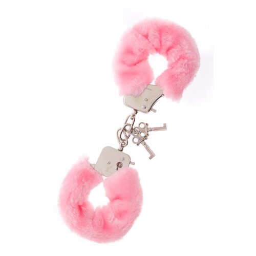 Наручники з хутром Dream toys Metal Handcuff, рожевий
