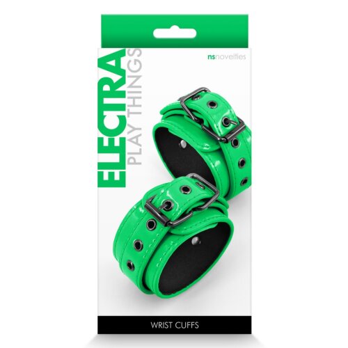 Наручники NS Novelties ELECTRA WRIST CUFFS GREEN