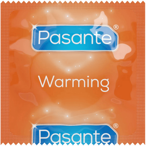 Зігріваючий презерватив Pasante Warming ребристий  1шт