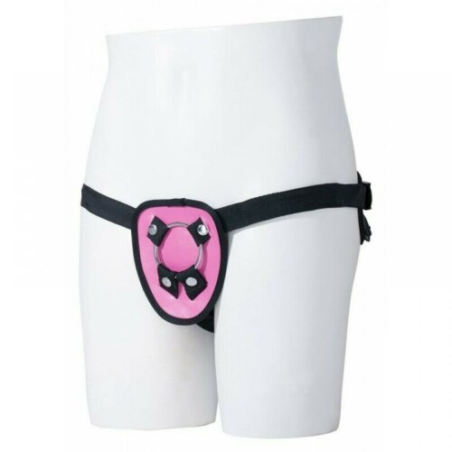 T111667 Трусики HARNESS з кільцями STRAP ON HARNESS PINK