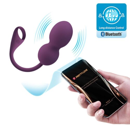 Жіночі інтимні кульки з керуванням через смартфон Елвіра