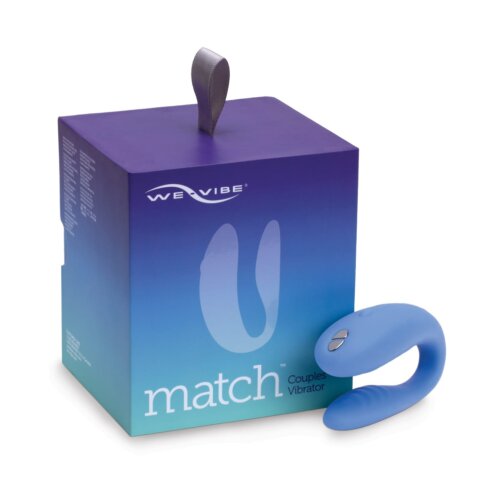 Парний джі вібратор на пульті We Vibe Match голубий