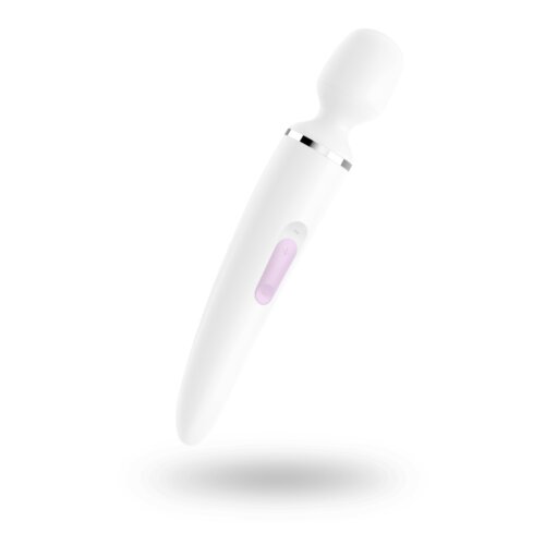 Вібромасажер-мікрофон Satisfyer Wand-er Woman, білий, XXL