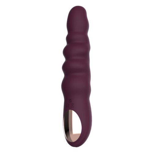 Класичний вібратор рельєфний Dream Toys ESSENTIALS Ripped Power Vibe, фіолетовий