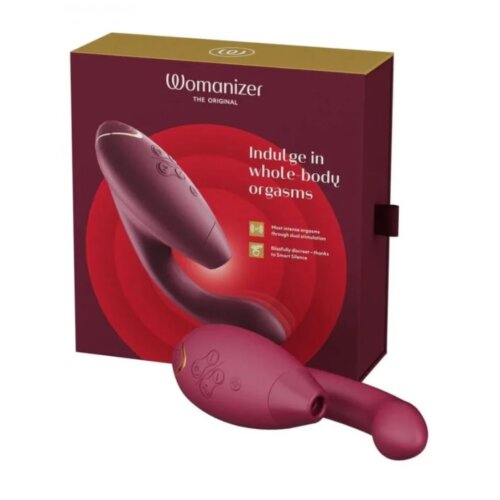 Інноваційний безконтактний вібратор-стимулятор Womanizer Duo 2 Bordeaux