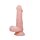 Реалістичний фалоімітатор з присоскою і яйцями SUPER DILDO