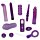 Фіолетовий вібронабір із 9 предметів So cute