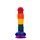 Райдужний фалоімітатор на присосці Dream toys Colourful Love Rainbow Dildo, 20 см х 3.8 см