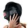 Суцільна чорна маска з прорізом для рота Wetlook