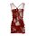 Кружевное красное мини-платье с трусиками-стрингами Карина