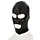 Латексна БДСМ-маска на голову з отворами чорна