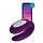 Вібромасажер для пар Satisfyer Double Joy працює від програми, фіолетовий