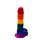 Райдужний фалоімітатор на присосці Dream toys Colourful Love Rainbow Dildo, 20 см х 3.8 см