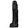 Великий фалоімітатор All Black AB02 чорний, 22 см