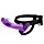 Женский двойной страпон для точки G (фиолетовый)