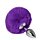 Анальний корок з помпоном purple S