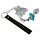 Анальні пробки з повідцем You2Toys Butt Plug Set, сріблясті