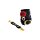 Чорні наручники Taboom Wild Roses Wrist Cuffs з декоративними червоними трояндами