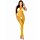 Довга сукня Leg Avenue у велику сітку, жовту, One size