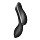Подвійний вібратор із вакуумною стимуляцією SATISFYER CURVY TRINITY 2 чорний