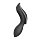 Подвійний вібратор із вакуумною стимуляцією SATISFYER CURVY TRINITY 2 чорний
