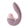 Подвійний вібратор із вакуумною стимуляцією Satisfer Air Pulse Supernova рожевий