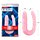 Фалоімітатор подвійний Chisa Hi-Rubber 13 Inch Dildo, рожевий