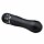 Вібратор Love Diamond Vibrator чорний, оздоблений стразами, 11.4 см.