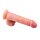 Фалоімітатор на присосці Chisa Ballsy Super Cock  7.7 з яєчками, бежевий