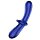 Фалоімітатор подвійний зі скла Satisfyer Double Crystal, синій